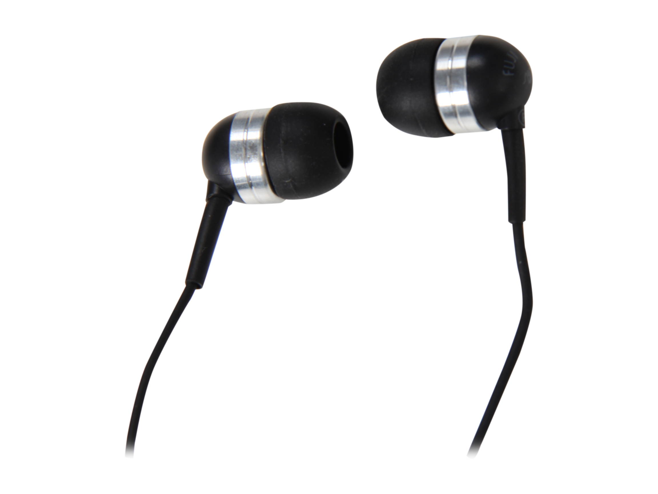 Fuji Labs Black FJ-IPOD-E3220-BKS 2nd Generation Black Neodymium Acoustic Noise Isolation Earphone