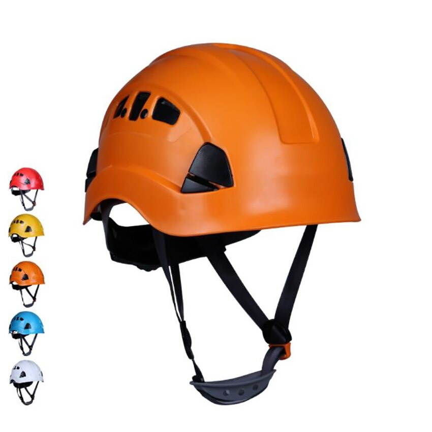 Ventilated Safety Hard Hat - Adjustable ABS Climbing Helmet - 6-Point Suspension, Perfect for Riding, Climbing and Construction