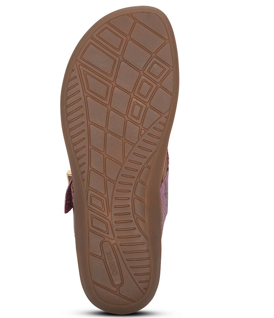Aetrex Rita Perforated Thong Slide Water-Friendly Sandals
