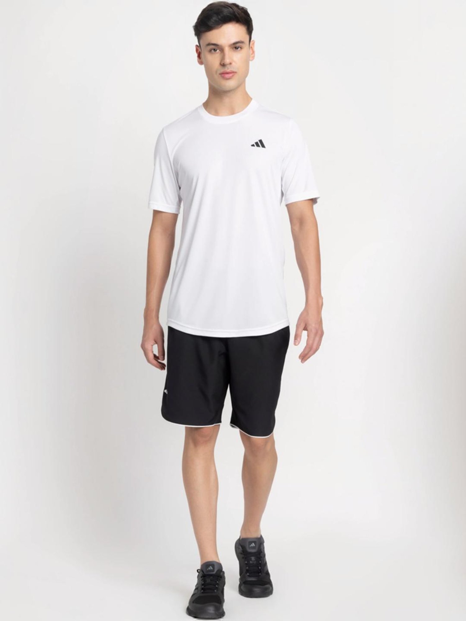 Adidas Black Regular Fit Sports Shorts