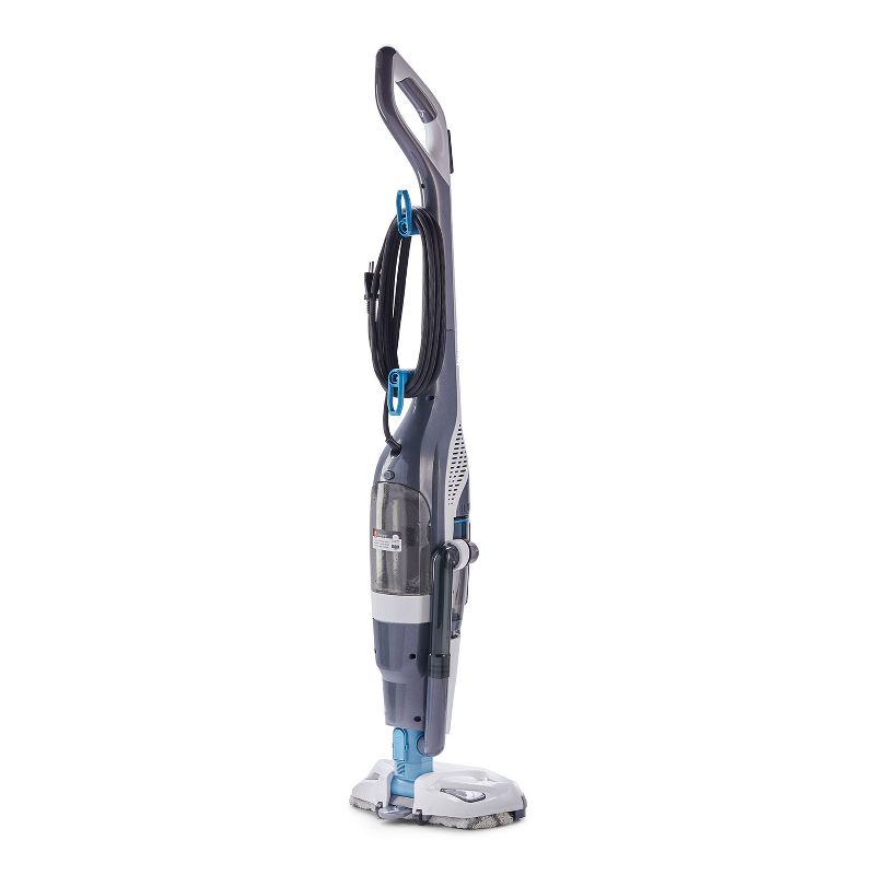 Black and Decker HEPA Corded Steam Mop and Vacuum Cleaner Combination Duo Bundle with 3 In 1 Convertible Corded Upright Handheld Vacuum Cleaner