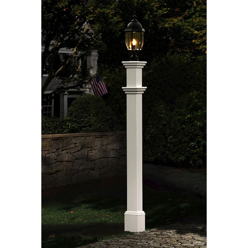 Kathy Ireland J du J Sierra Craftsman 18"H White Outdoor Post Mount Light