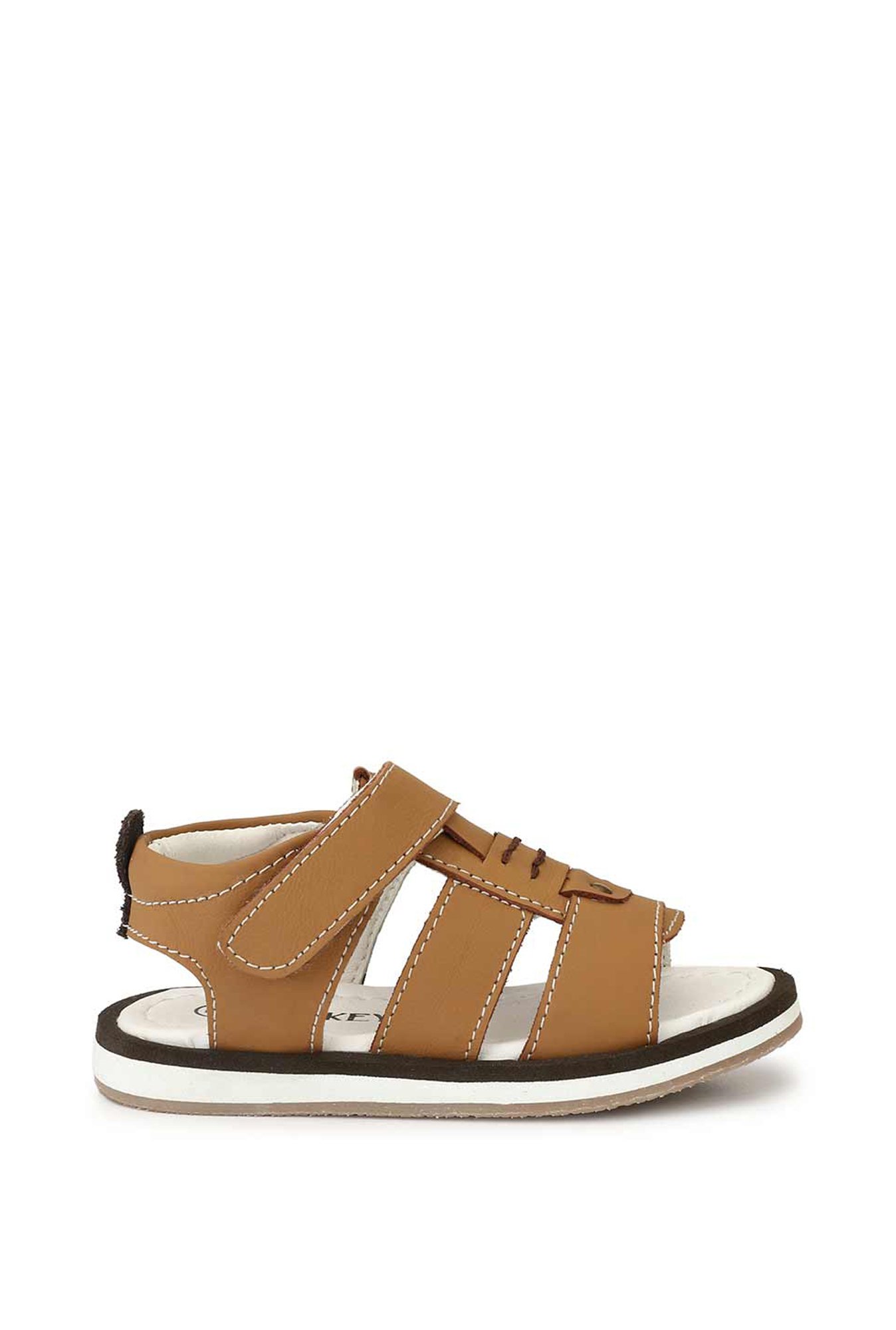 Tuskey Kids Tan Ankle Strap Sandals