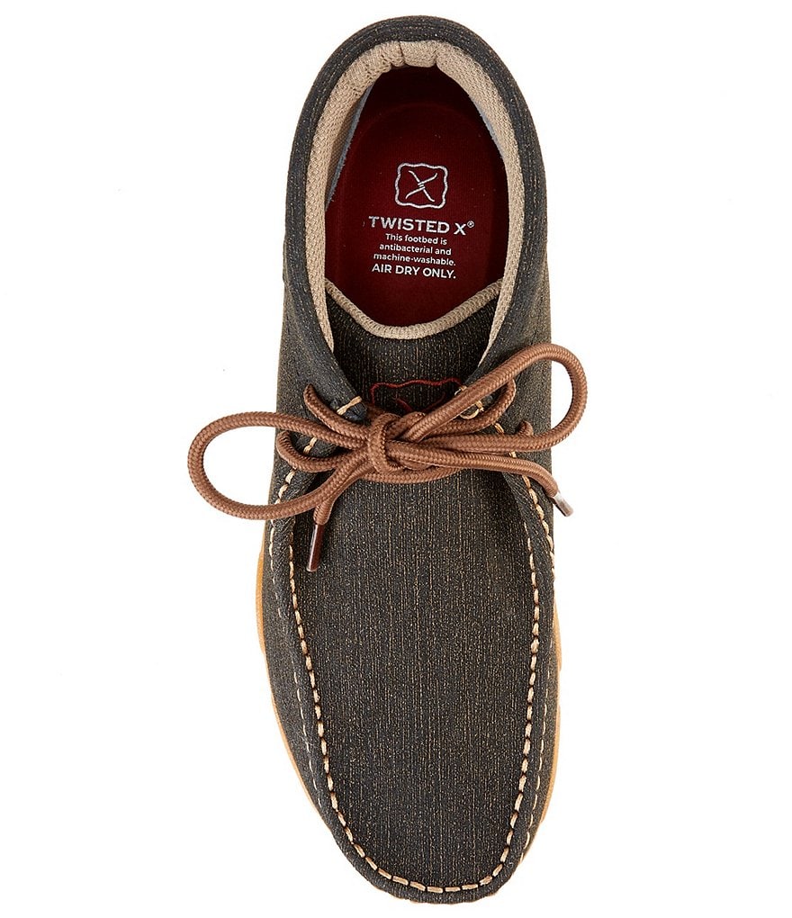 Twisted X Men's Leather Lace-Up Chukka Driving Moccasins