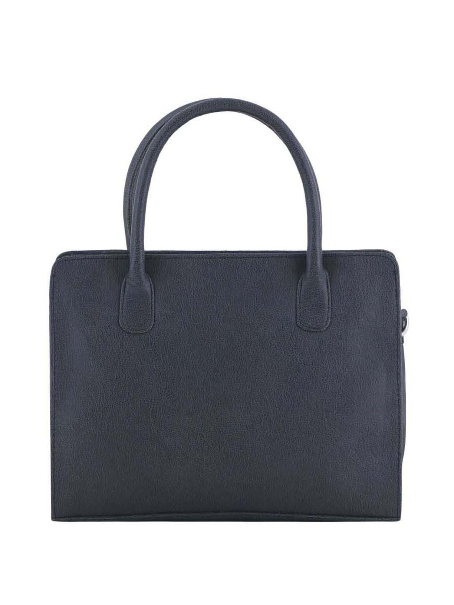 Toteteca Black Solid Medium Handbag
