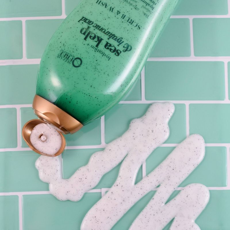 OGX Hydration + Sea Kelp & Hyaluronic Acid Scrub & Wash - 19.5 fl oz