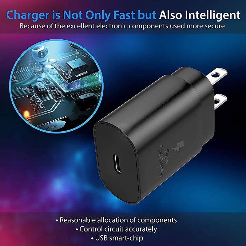 25 Watt PD 30 USB C Type C Fast Charger Cable Cord 5ft Super Fast Charging Compatible Samsung Galaxy S20S20 Ultra Note10Note 10PlusNote20note 20 UltraS10S10 PlusS9S9+S8