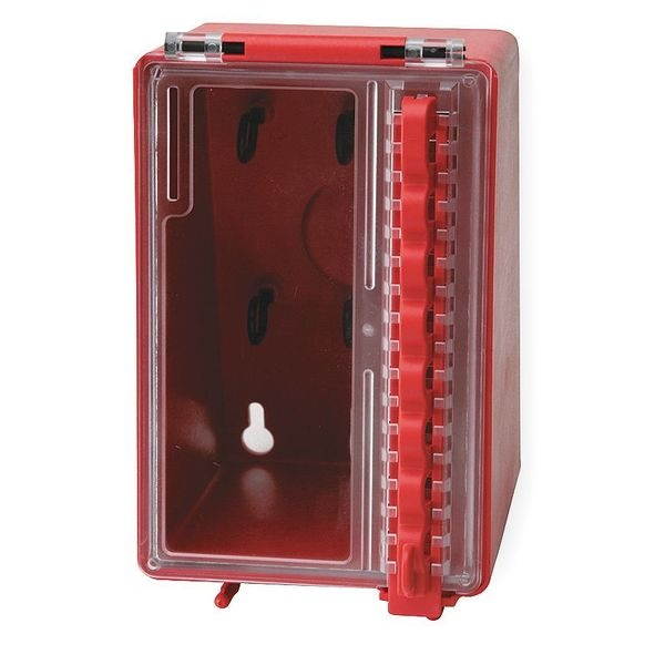 Group Lockout Box, 8 Locks Max, Red