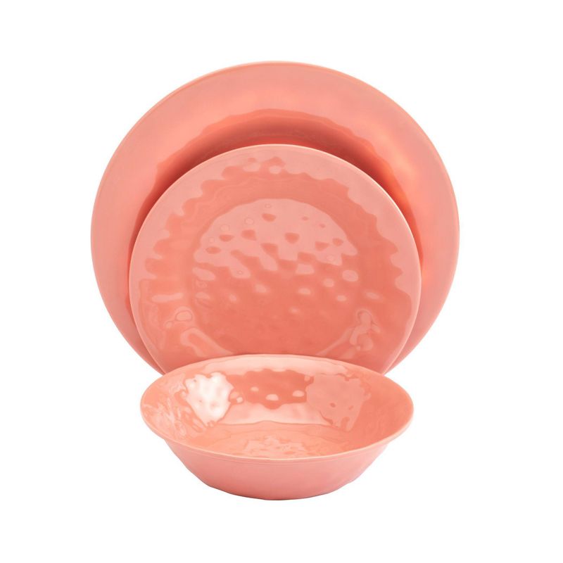 12pc Melamine Summer Fun Dinnerware Set - Tabletops Gallery