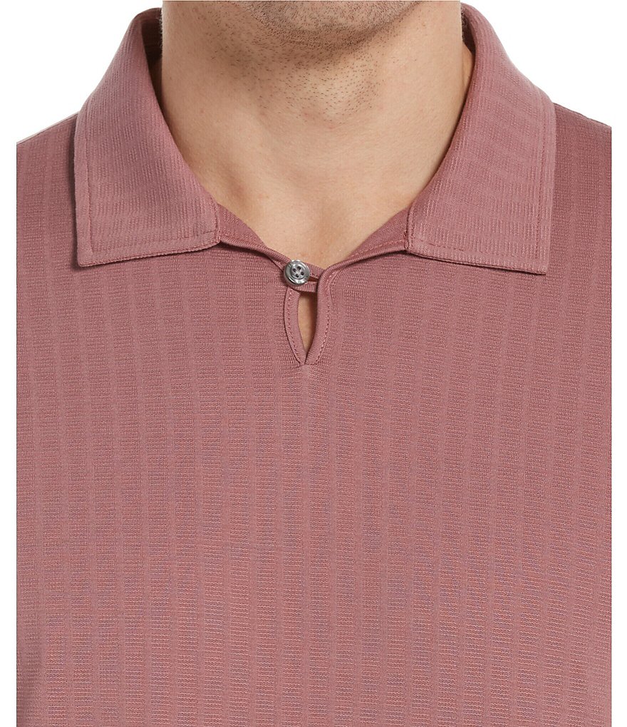 Perry Ellis Open Collar Short-Sleeve Polo Shirt