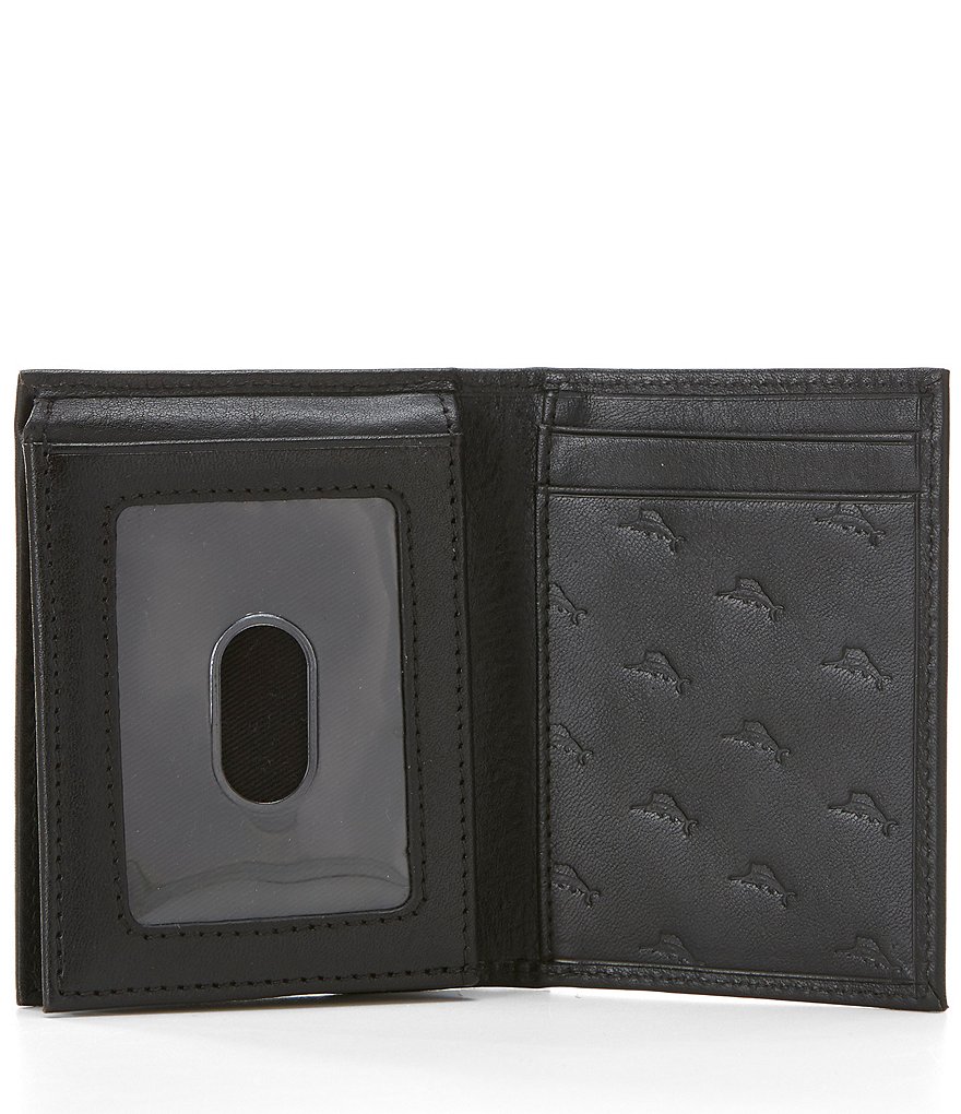 Tommy Bahama Marlin Embossed L-Fold Leather Wallet