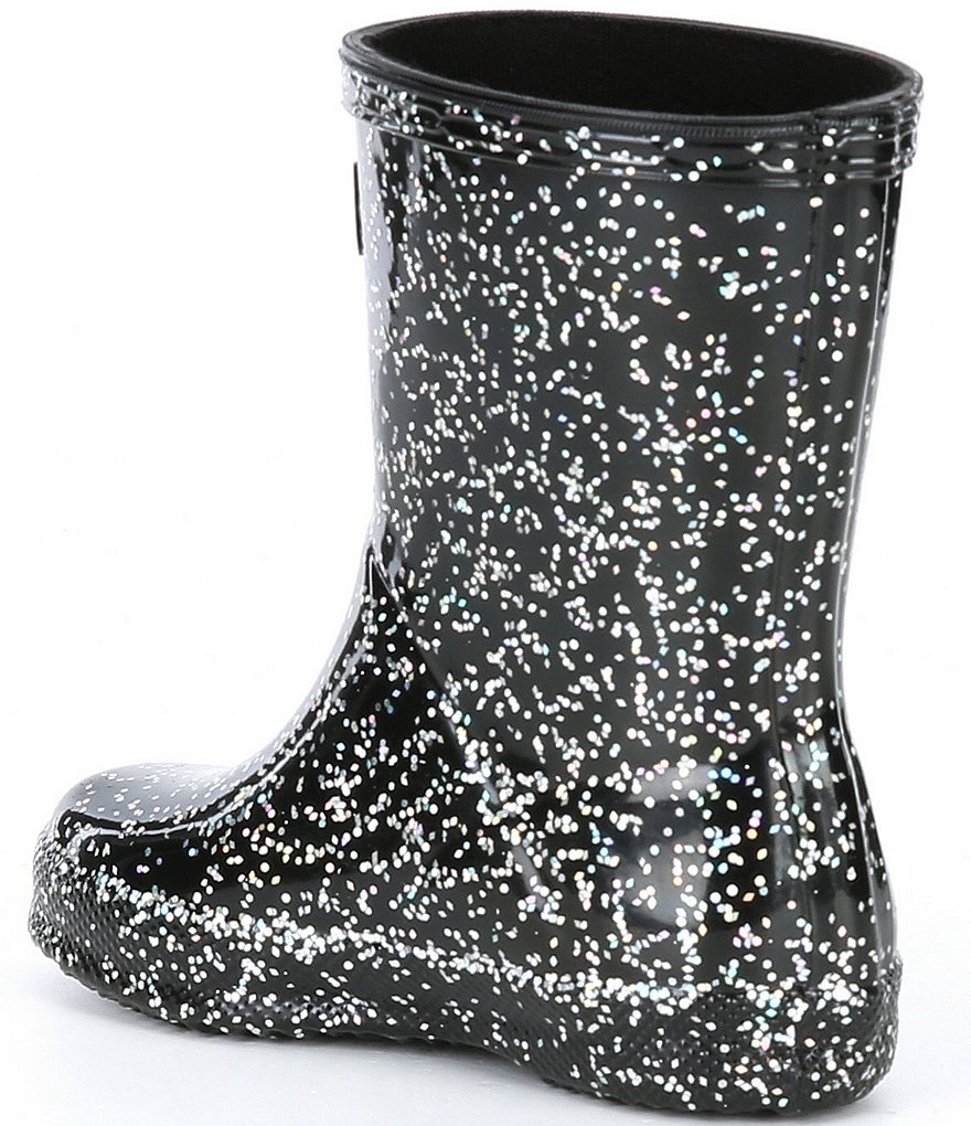 Hunter Girls' First Giant Glitter Waterproof Rainboots (Infant)