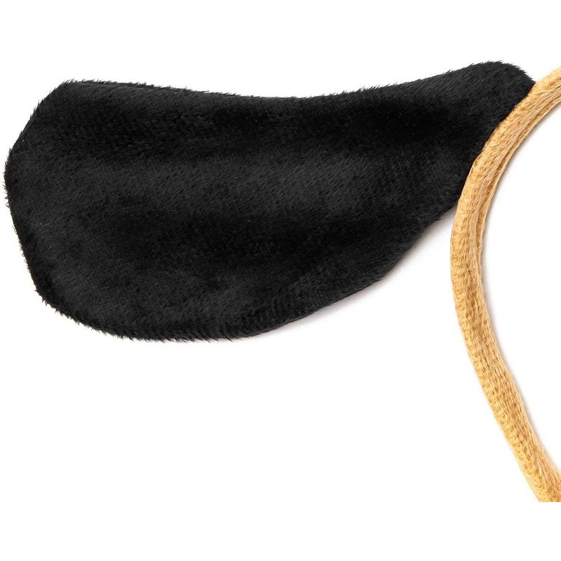 Spooky Central 2-Pack Cute Dog Ears Headband  Animal Cosplay Halloween Party Decorations, Black 8.25 x 5.7 in
