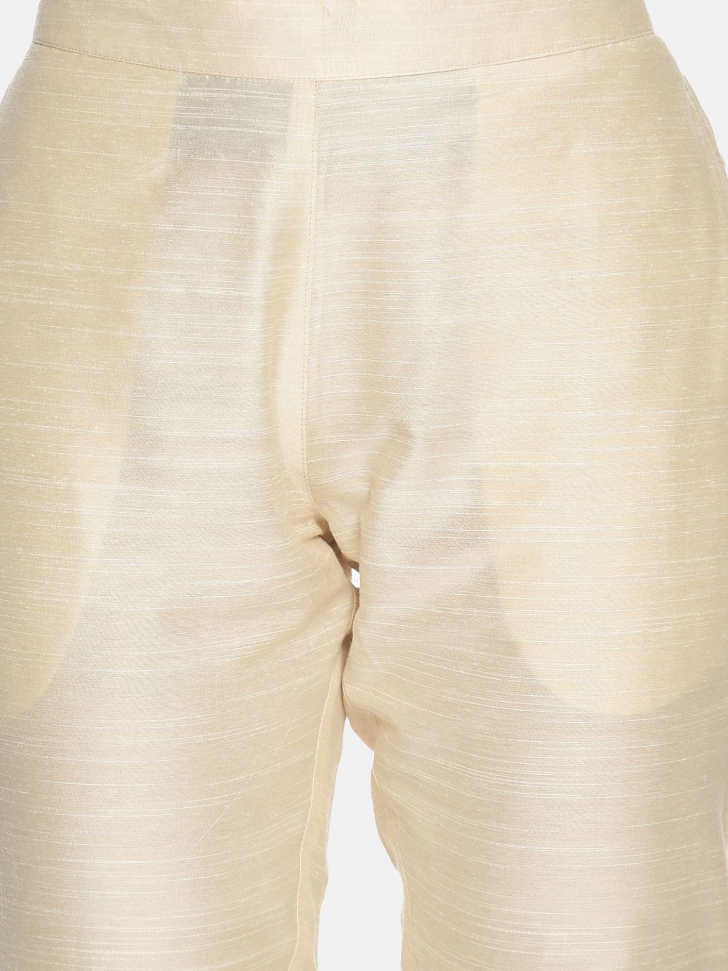 Saffron Threads Off-White Regular Fit Pants