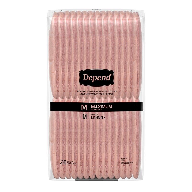 Depend Women's Underwear Max Absorbency - Medium - 84ct