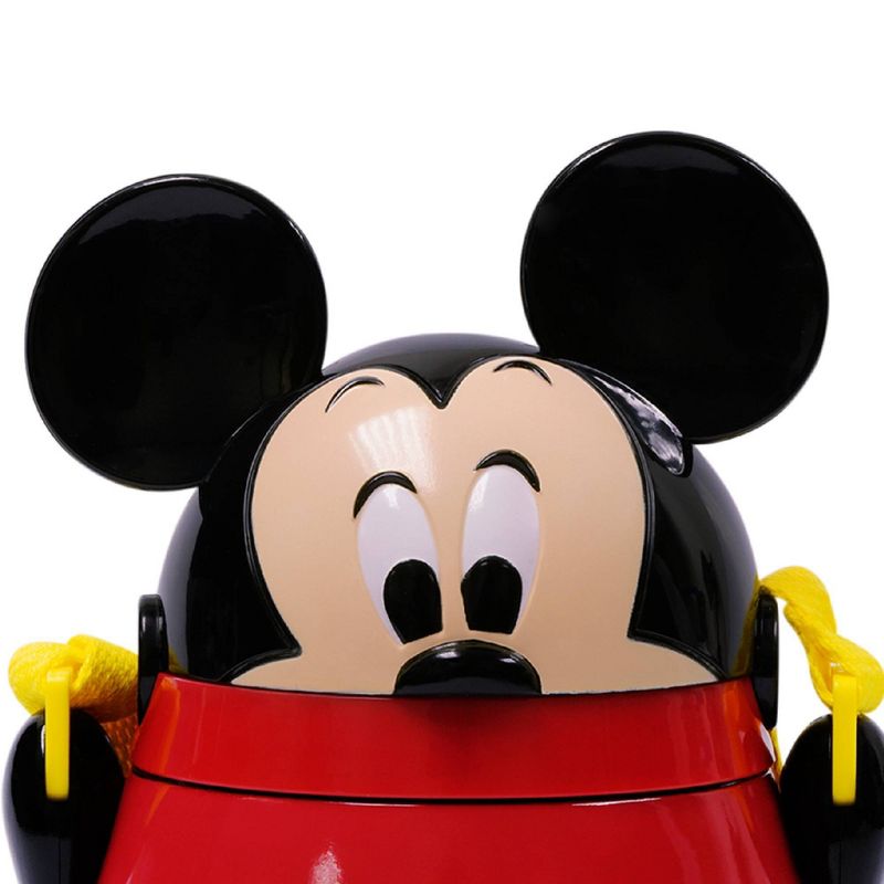 Disney Mickey Mouse & Friends 22oz Plastic Flip Top Tumbler with Strap Red