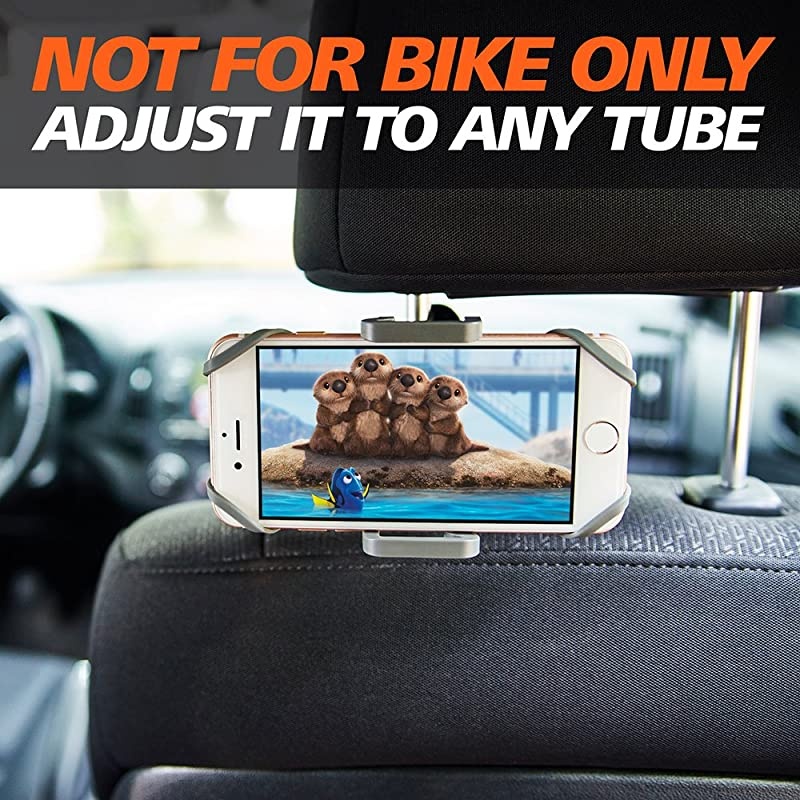 Motorcycle Phone Mount - for iPhone 12 (11, Xr, SE, Max/Plus), Galaxy S20 or Any Cell Phone - Universal ATV, Mountain & Road Bicycle Handlebar Holder. +100 to Safeness & Comfort