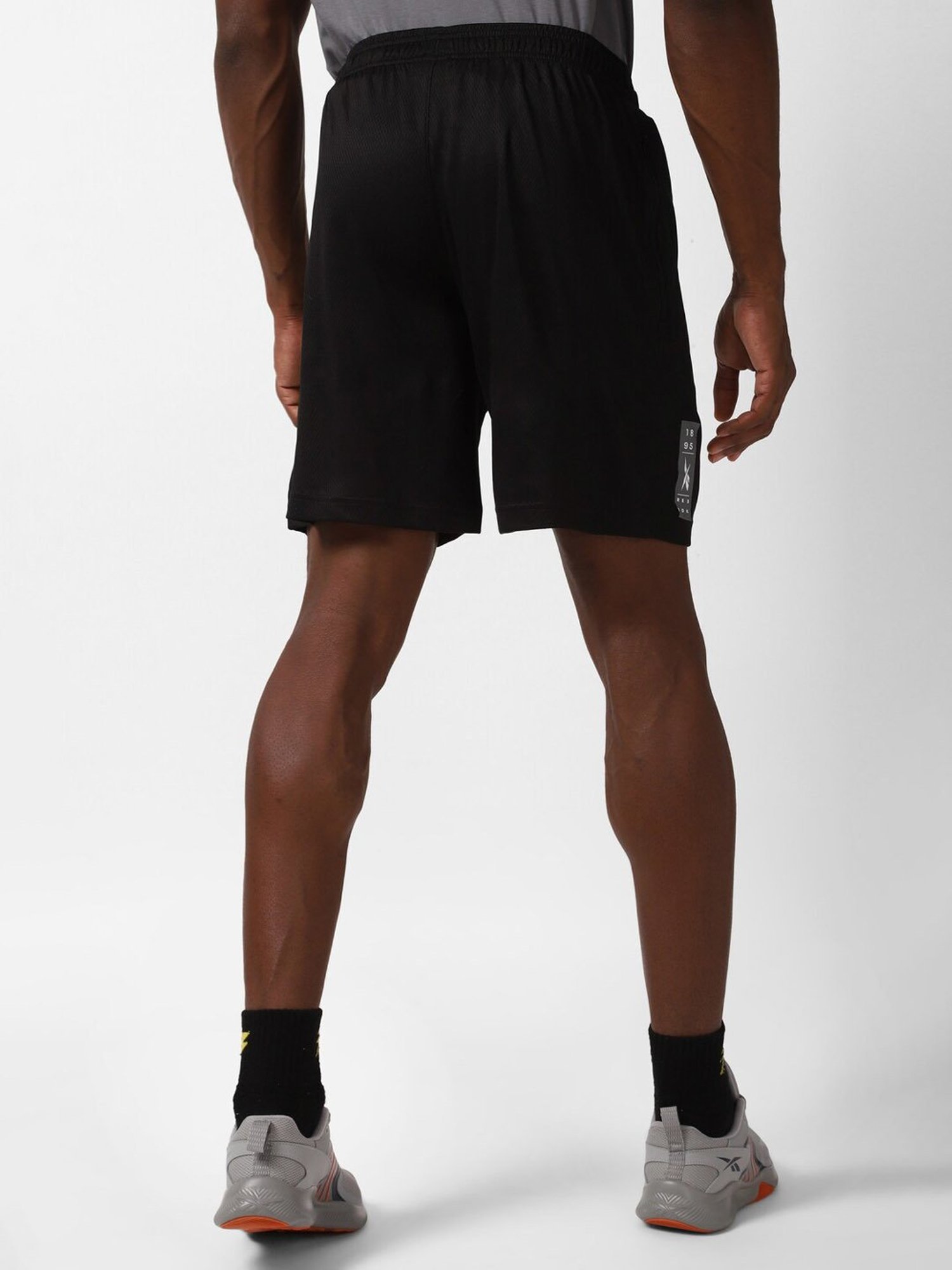 Reebok Black Regular Fit Sports Shorts