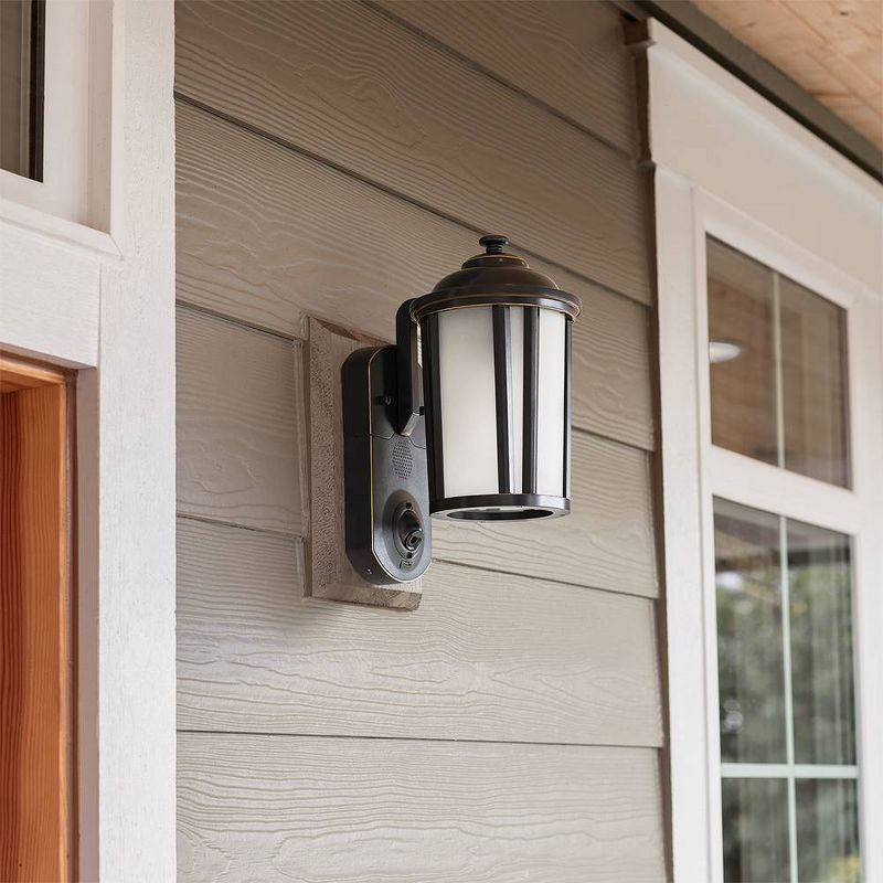 Traditional Smart Security Outdoor Wall Light Bronze - Maximus