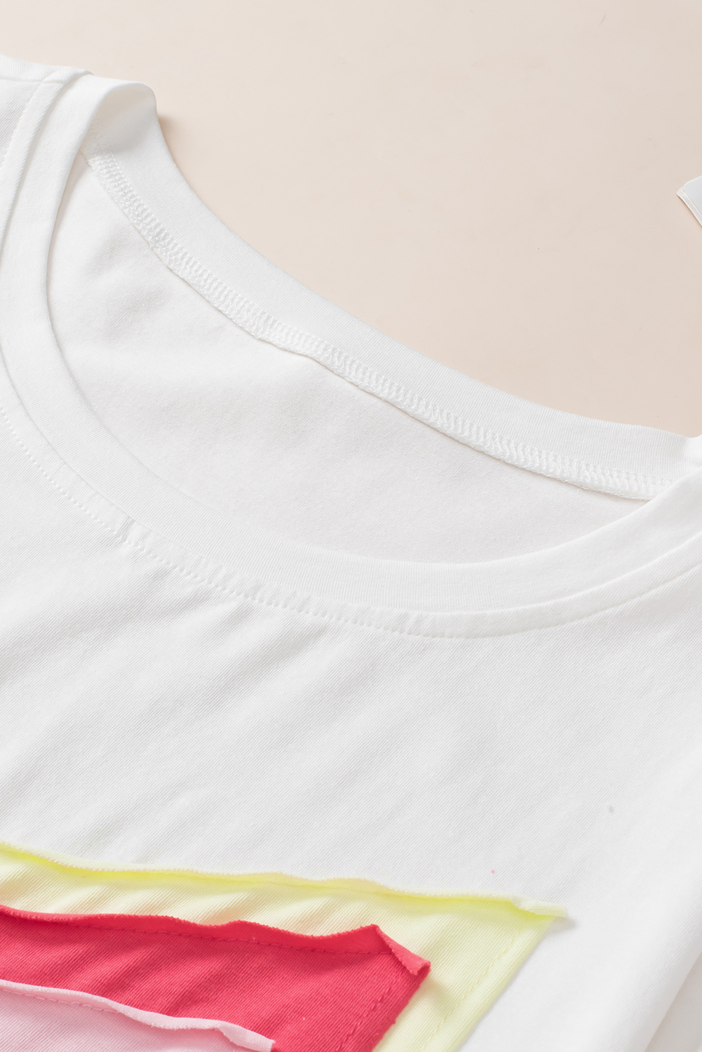 White Tie-dye Print Oversized Boyfriend T Shirt