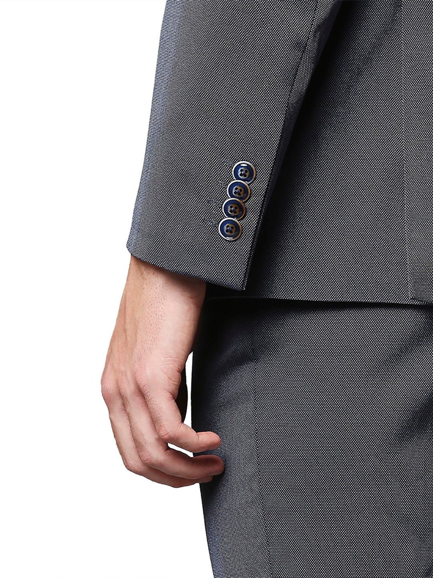 Park Avenue Blue Regular Fit 2-Piece Suit