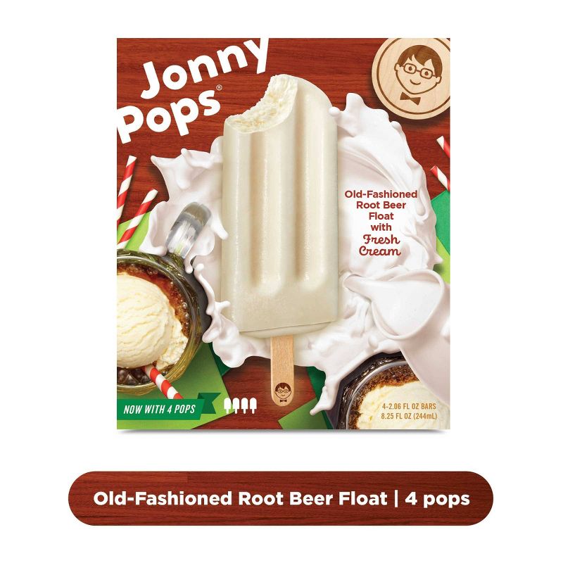 JonnyPops Root Beer Float & Cream Frozen Bars - 4pk/8.25oz