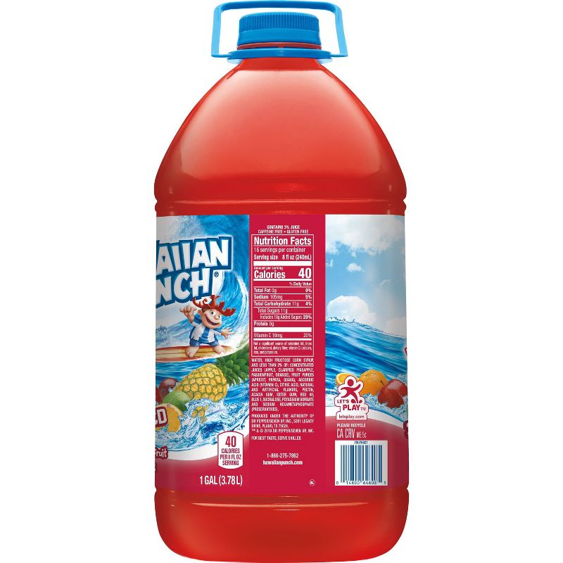 Hawaiian Punch Fruit Juicy Red Drink - 1 gal Bottle
