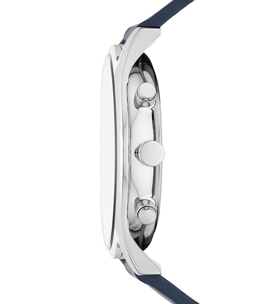 Skagen Holst Chronograph Blue Leather Watch