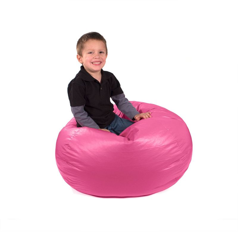 Medium Vinyl Bean Bag Chair Pink - Gold Medal