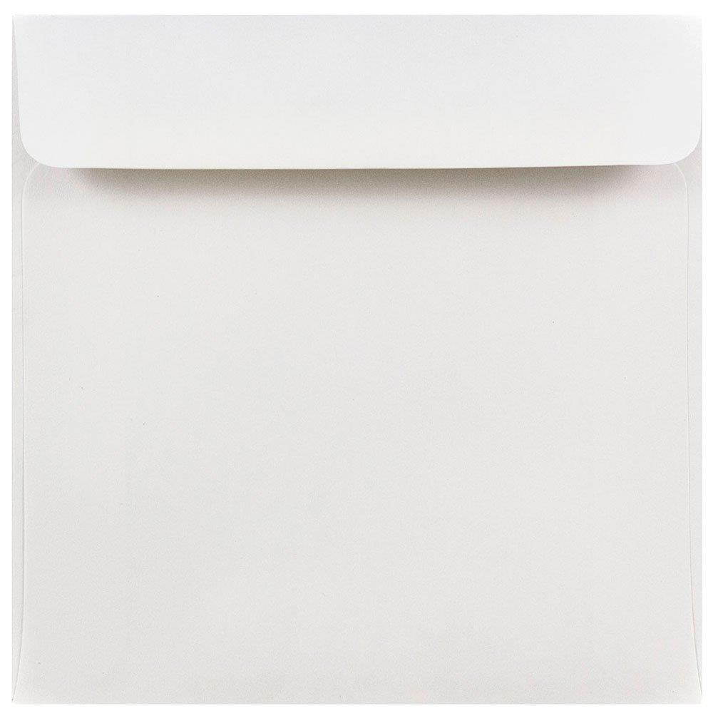 JAM PAPER 6 x 6 Square Invitation Envelopes - White - 100/Pack