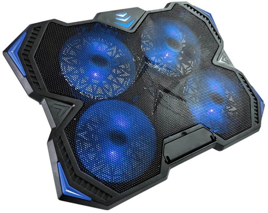 HOG Portable Ultra-Thin Laptop Cooling Pad Coole, Multifunctional, Super Quiet Fans, Game Style Design, Adjustable Speed
