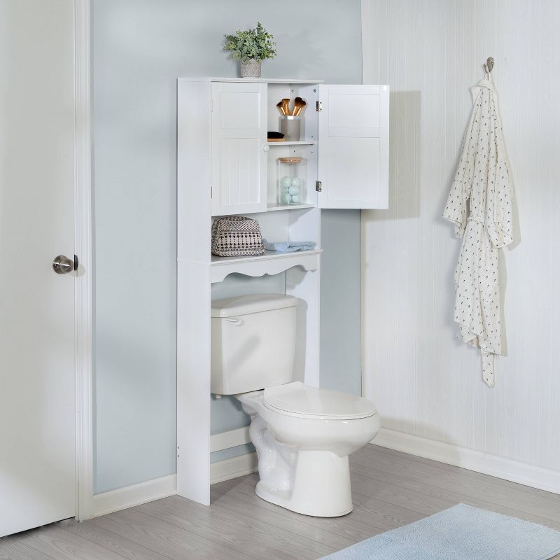 Three Tier Half Moon Glass Shelf Silver - Bath Bliss