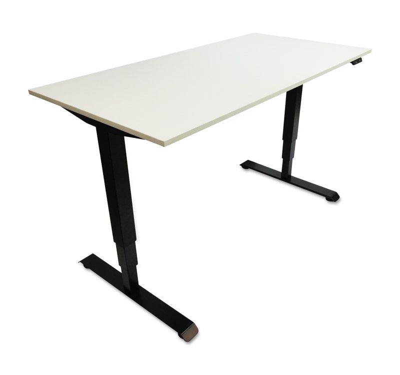Alera 3-Stage Electric Adjustable Table Base w/Memory Controls, 25" to 50 3/4"H, Black HT3SAB
