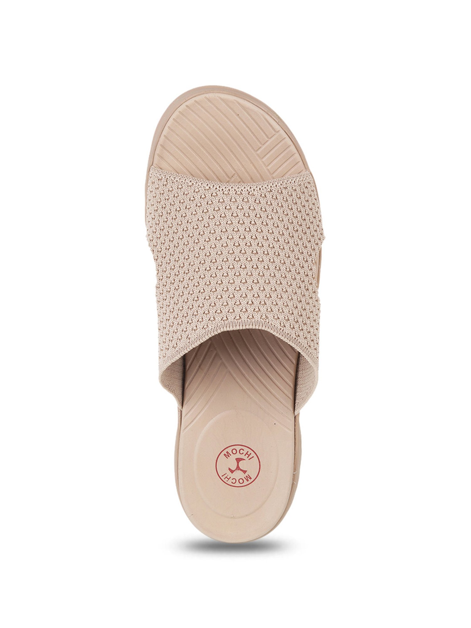 Mochi Women's Beige Casual Wedges