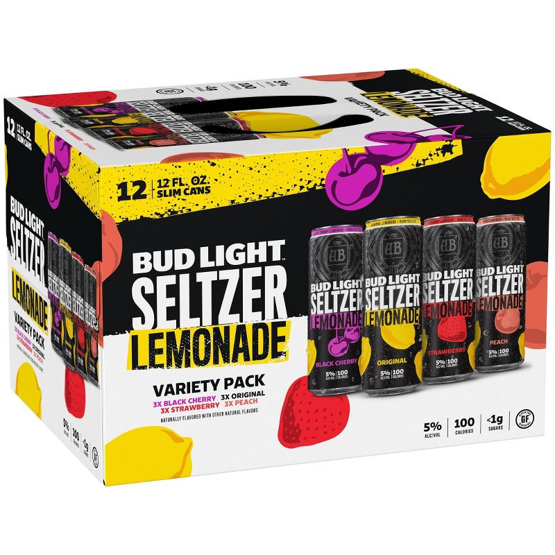 Bud Light Hard Seltzer & Lemonade Variety Pack - 12pk/12 fl oz Slim Cans