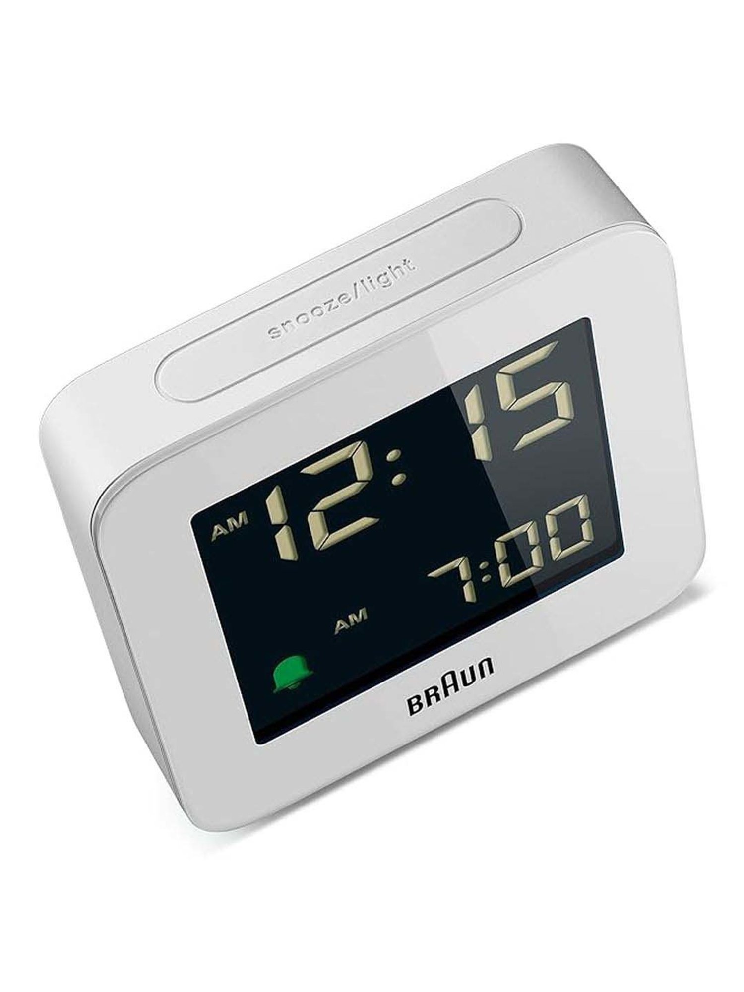 Braun White Digital Alarm Clock