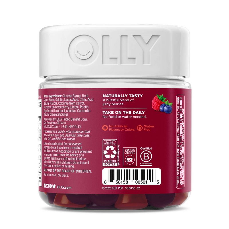 OLLY Women's Multivitamin Gummies - Berry - 90ct