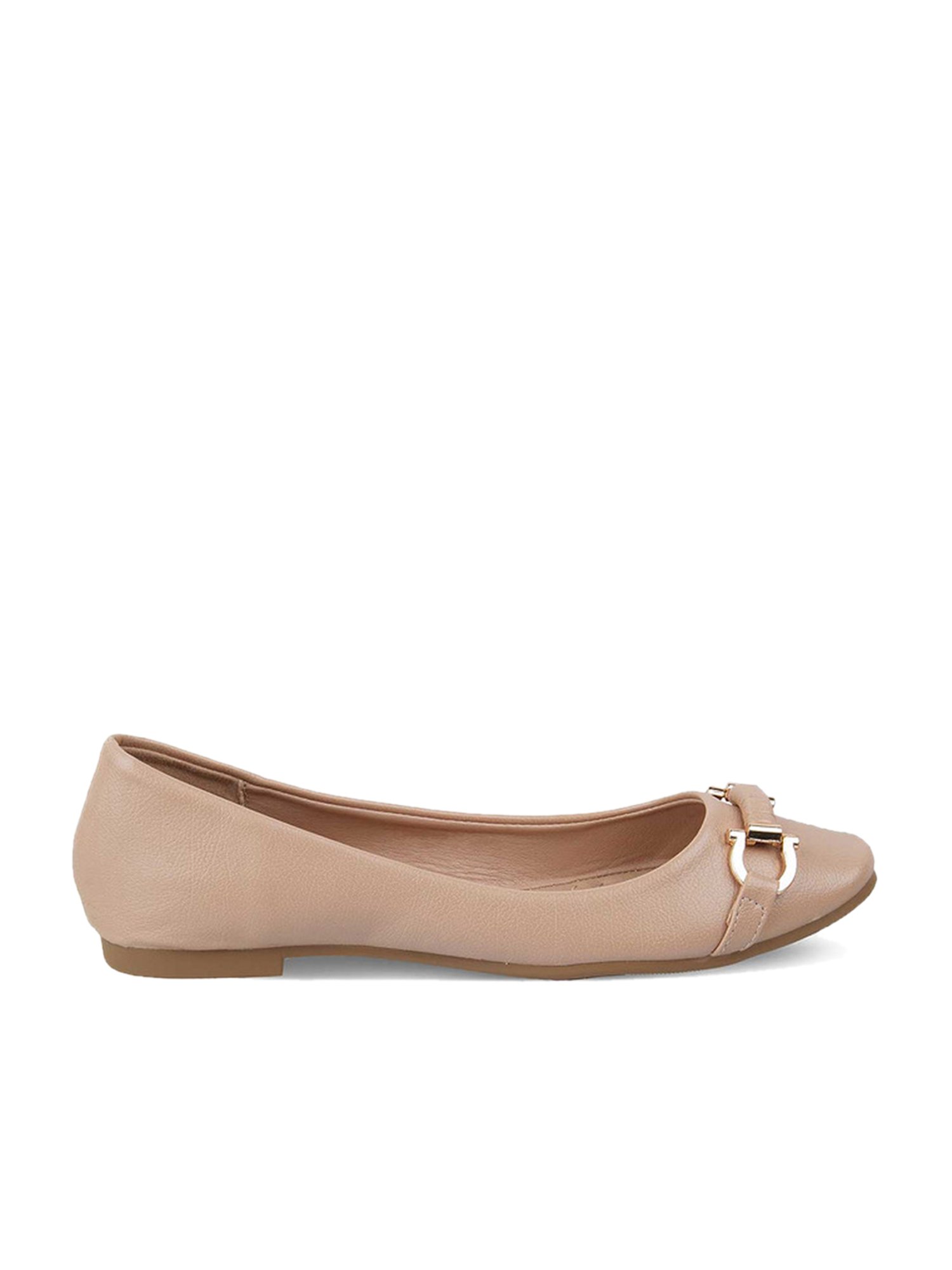 Tresmode Women's Beige Flat Ballets
