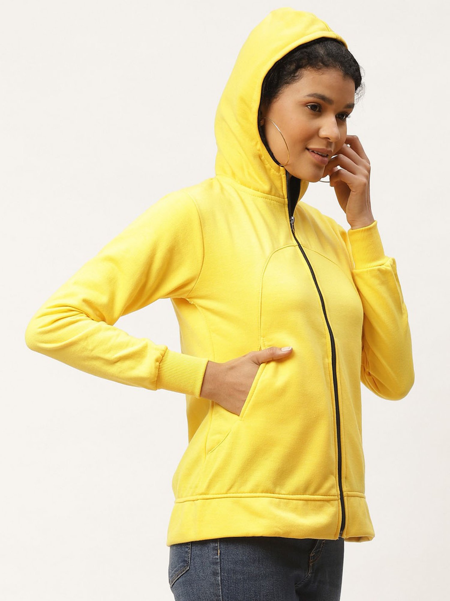 Belle Fille Yellow Full Sleeves Sweatshirt