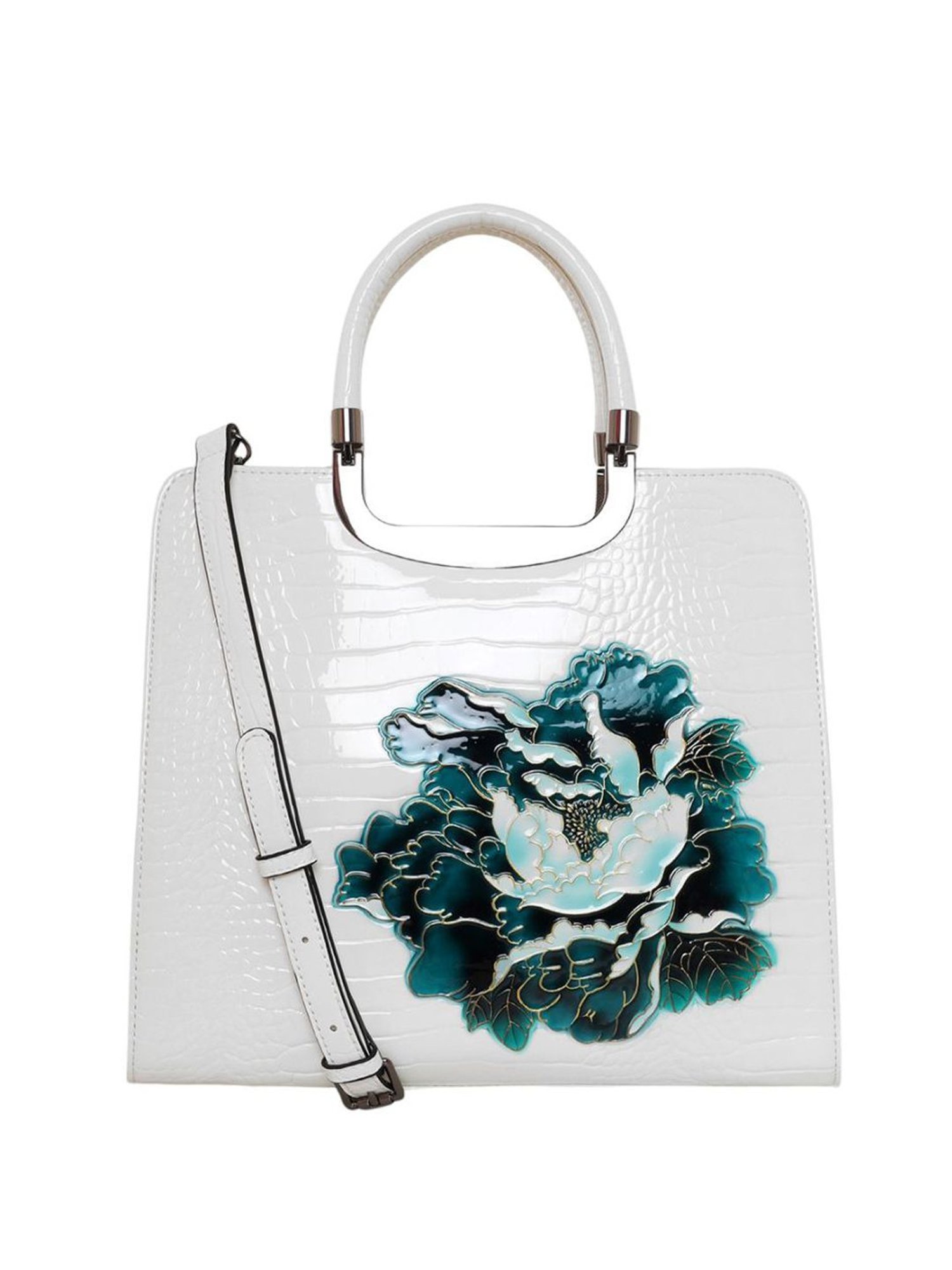 Tohl Avon Black Solid Medium Handbag