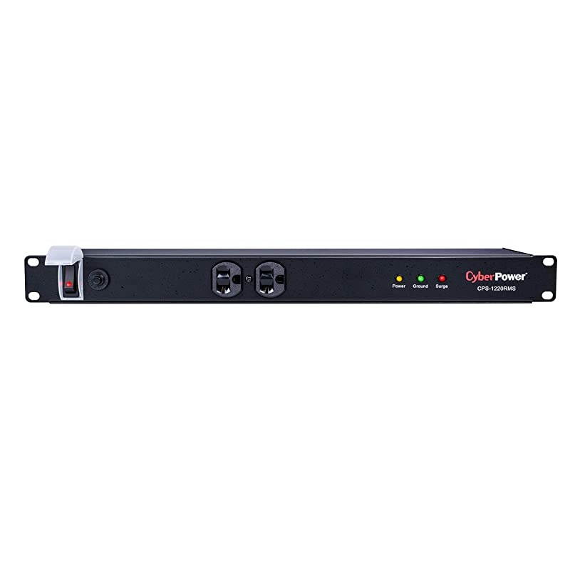 CPS1220RMS Surge Protector 120V20A 12 Outlets 15ft Power Cord 1U Rackmount