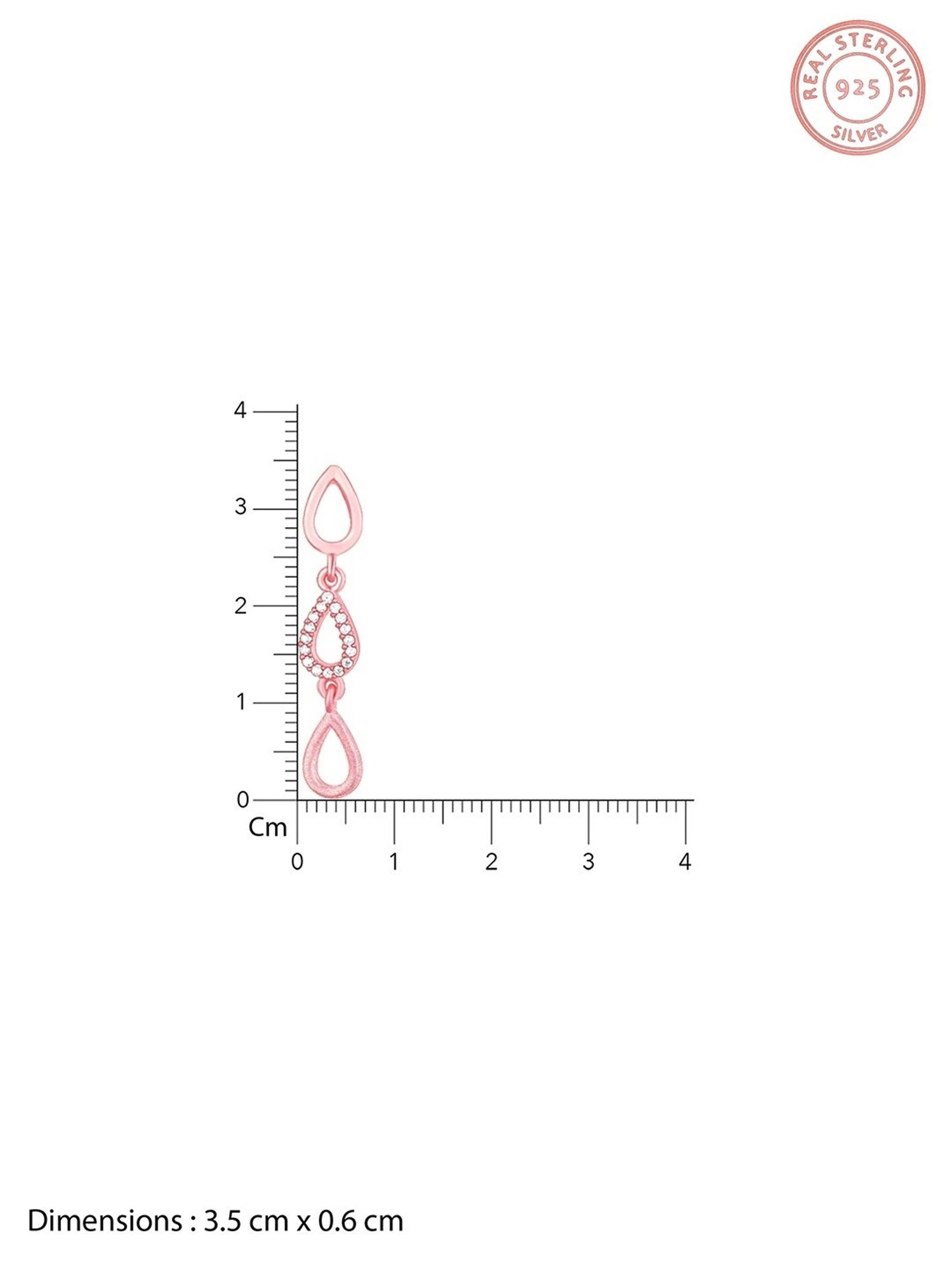 GIVA 92.5 Sterling Silver Marquis Drop Earrings for Women