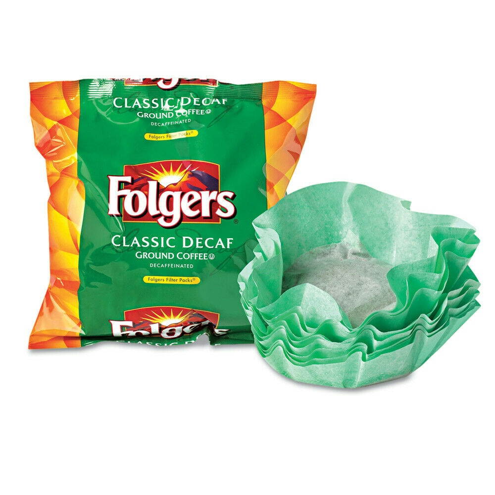 Folgers Coffee Filter Packs,Decaffeinated Classic Roast,9/10oz,40/ctn 6122 NEW