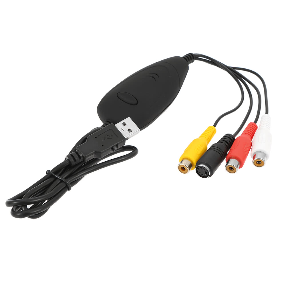 ezcap172 USB 2.0 Video Capture HD Video Converter Recorder Convert Analog Video Audio to Digital Format for Windows 7 8 10