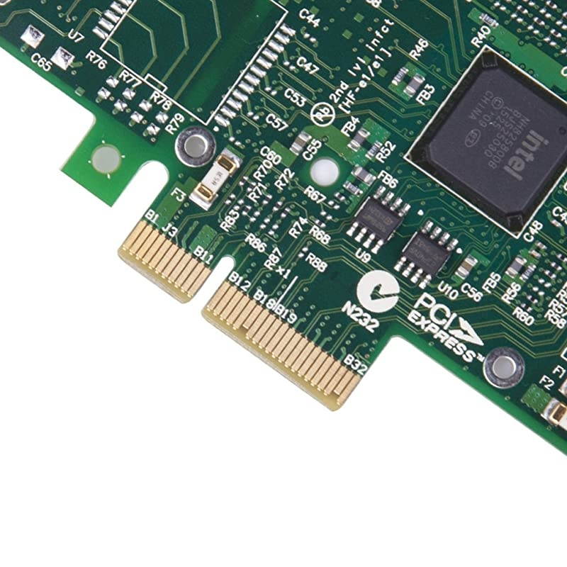 Gigabit Ethernet Server Adapter (NIC) for Intel 82580 Chip, Dual Copper RJ45 Ports, PCIE 2.0 X4, Compare to Intel I340-T2