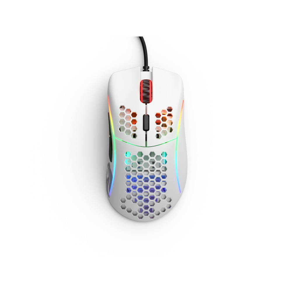 Glorious Model D Matte White Wired Gaming Mouse