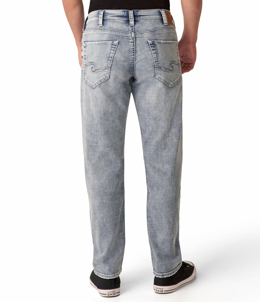 Silver Jeans Co. Eddie Relaxed Light Wash Tapered-Fit Jeans
