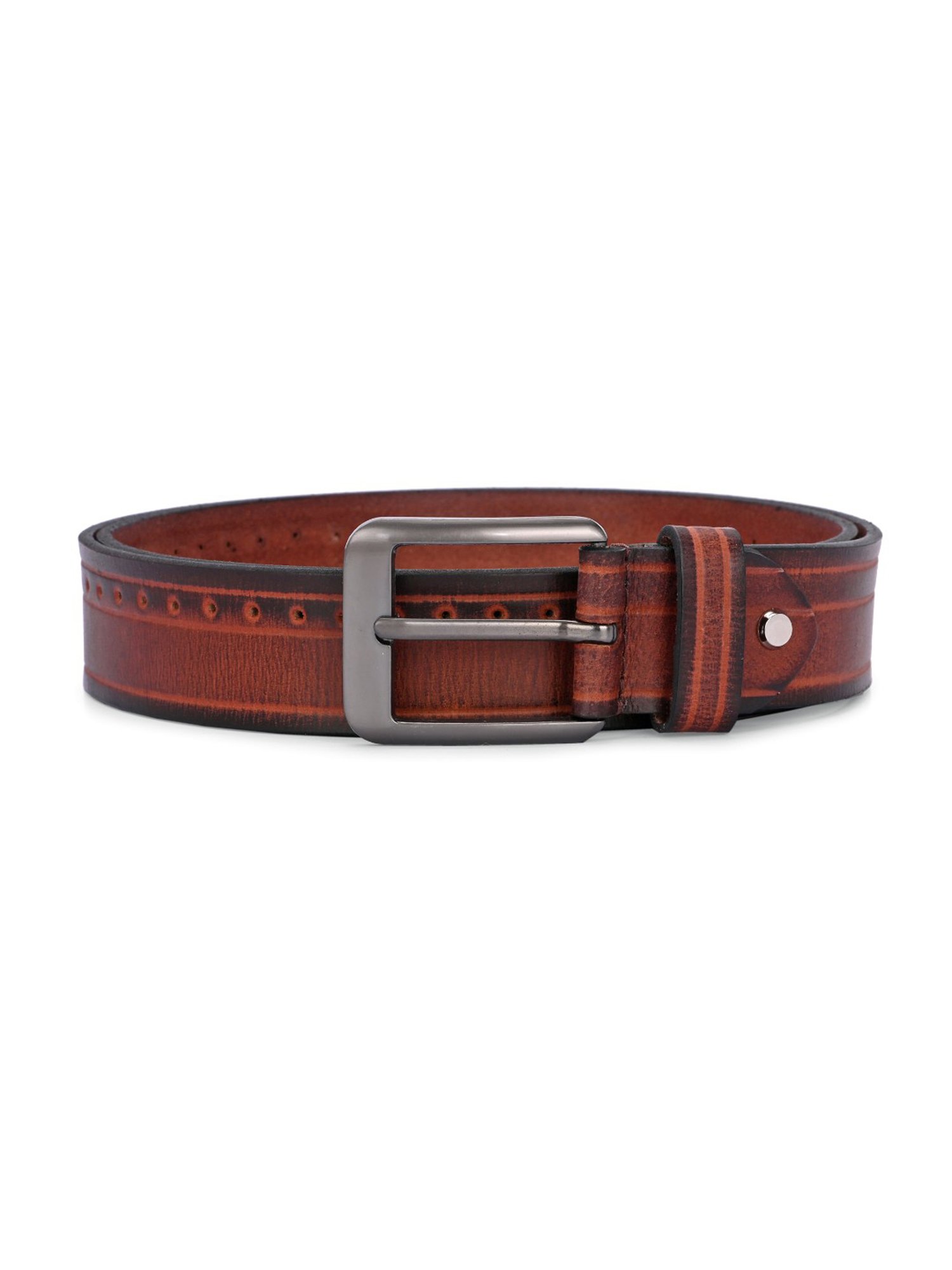 Clog London Brown Leather Casual Belt