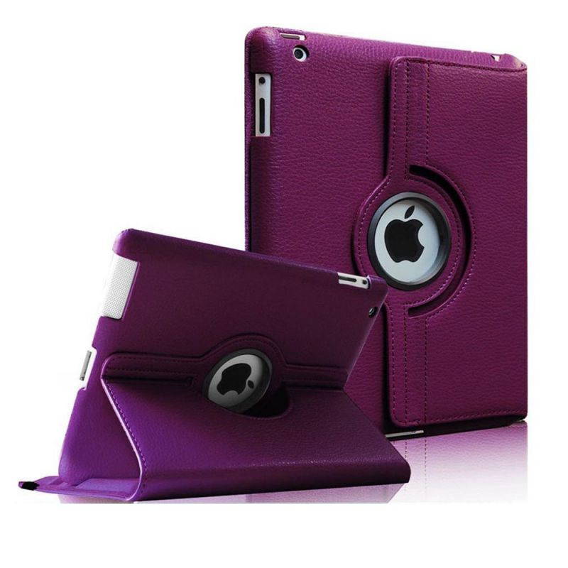 Fullbell Apple iPad 2/3/4 Case - 360 Degree Rotating Stand Smart Case Cover for iPad with Retina Display (iPad 4th Generation), the new iPad 3 & iPad 2 (Automatic Wake/Sleep Feature) - Black
