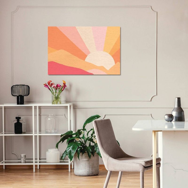 Retro Rainbow Landscape I by Dominique Vari Unframed Wall Canvas - iCanvas